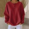 A New Solid-color Pullover Loose Top with A Fashionable Round-neck for Autumn and Winter