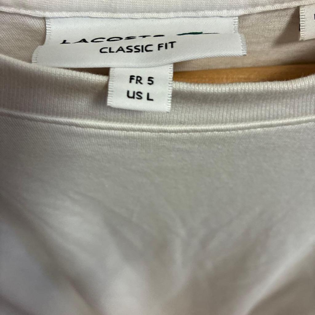 Used LACOSTE Outline Croc Crew Neck T-Shirt