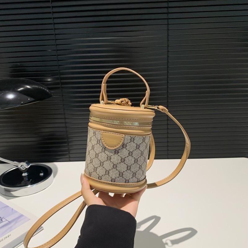 Stilvolle Sommer-Eimer Tasche Für Damen In Schwarz Weiß Grün Khaki Und Rosenrot