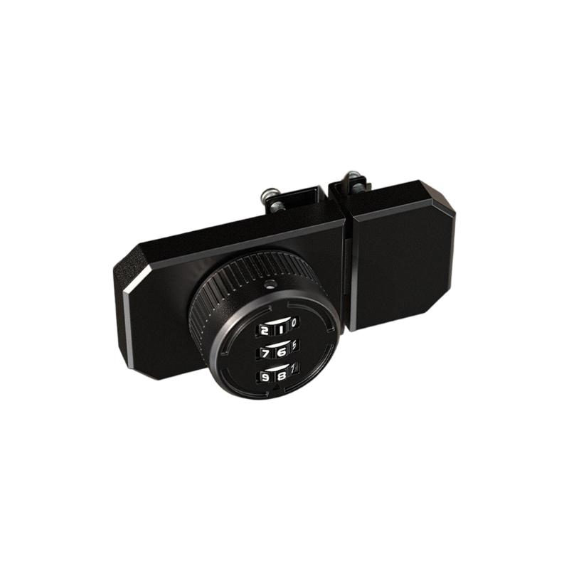 Keyless Combination Lock 3 Digit Combination Lock Glass Cabinet Password Hasp Lock for Drawers, Cabinets, Cupboard