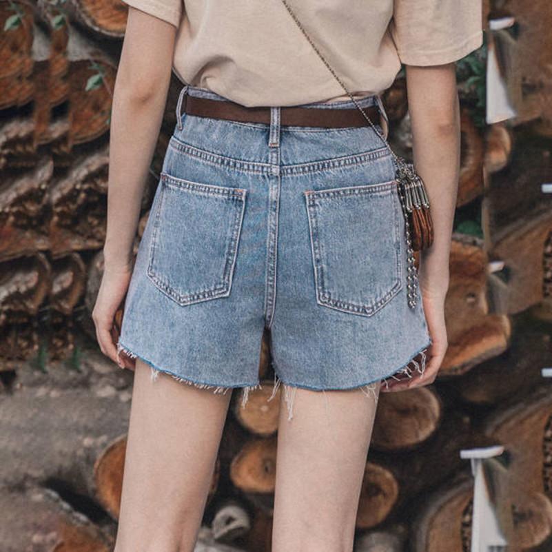 Retro Style Wide-leg Denim Shorts Summer Casual New Arrival High-waist Loose Denim Shorts for For Women