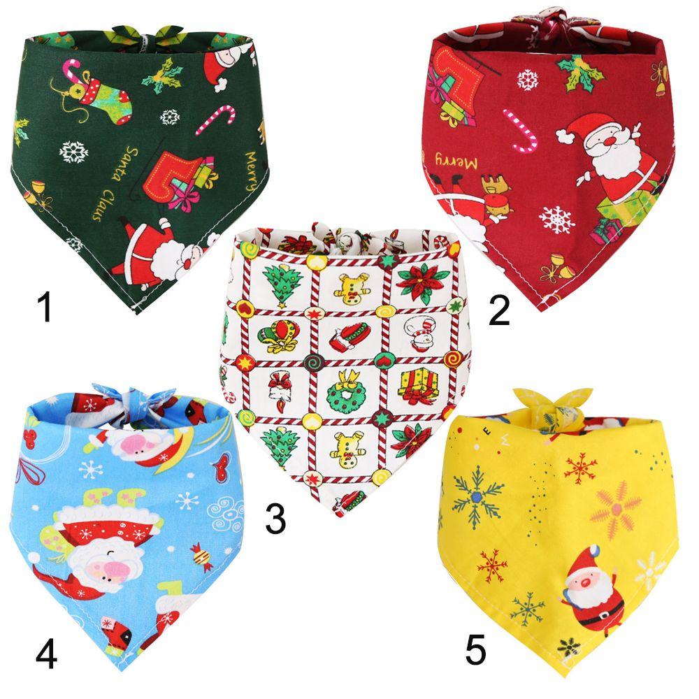 Neue Druck Lätzchen Handtuch Haustier Kostüm Pet Bandana Dreieck Schal Tiere Kragen