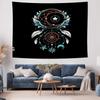 Boho Tapestry Wall Hanging Aesthetic Room Decor Celestial Moon Stars Galaxy Home Decor Hippie Wall Art Bedding Couch Cover Throw