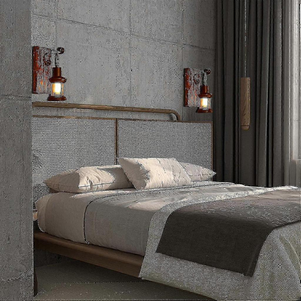 Wall Lamp Holder Wall Light Vintage Style For Bedroom, Living Room