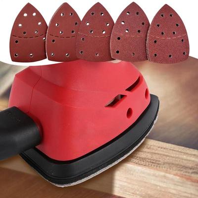 Folhas de Lixa Design Triangular Lixa 11 Furos Lixa Multiuso Para Polimento de Metal Reparo de Carro Madeira
