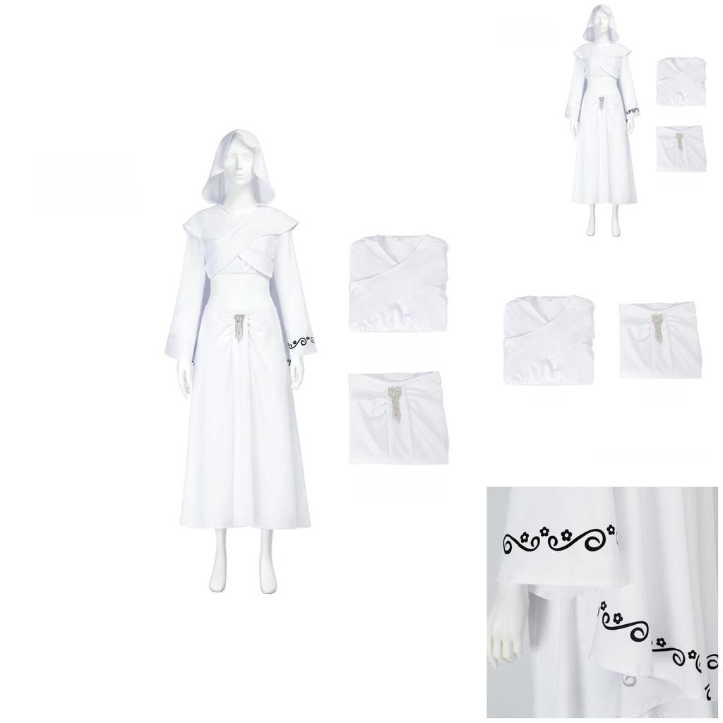 Star Wars Amida Queen Padme Cosplay Costume With Polyester Fabric For Halloween And Stage Performances