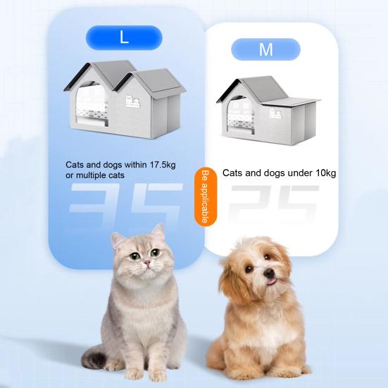 Koelhuis voor katten, geïsoleerd huis met ijszak, draagbaar Koelhuis voor katten, geïsoleerd huis met ijszak, draagbaar