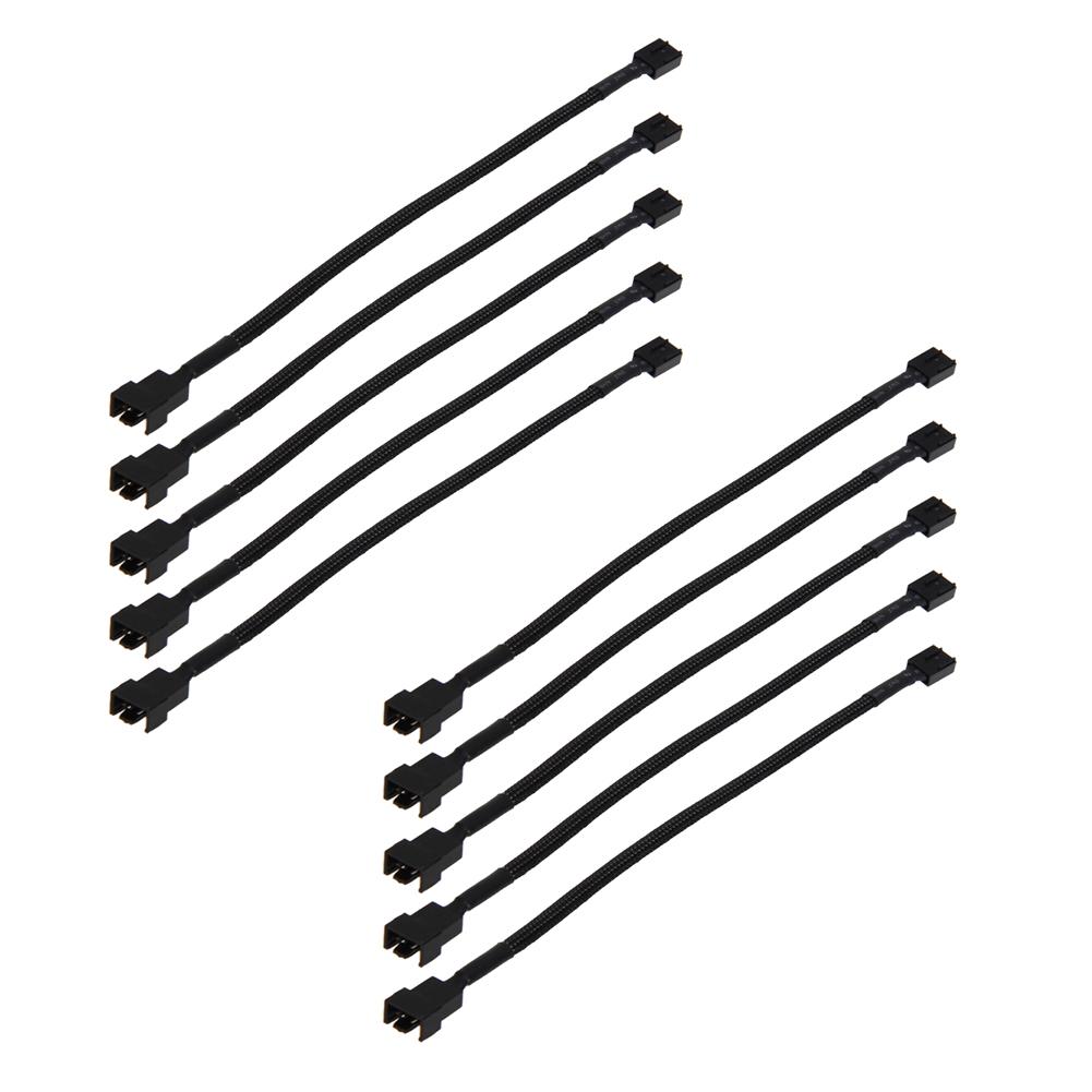 5pcs/lot 4 Pin PWM Connector Case Fan Extension Power Cable Case for Compure CPU System for Computer Case Fan 26cm