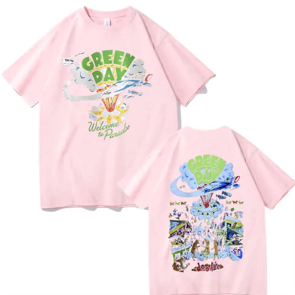 2026 Punk Rock Band Green Day Dookie Graphic T Shirts Unisex Women Gothic Vintage Short Sleeve Tshirt Fashion Casual Tshirts Ins