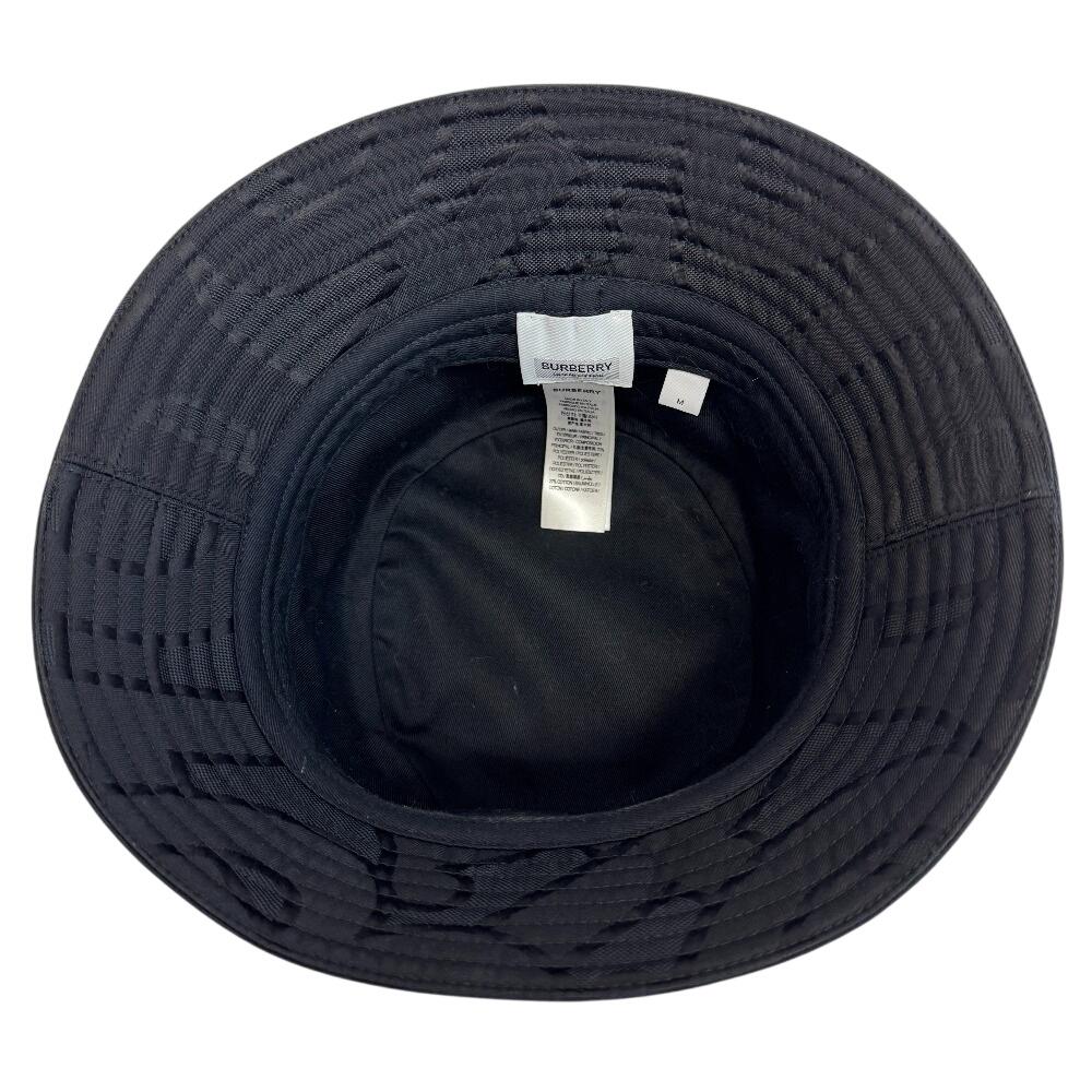 Burberry Bucket Hat Monogram Nylon Other Hats Black Nylon Used