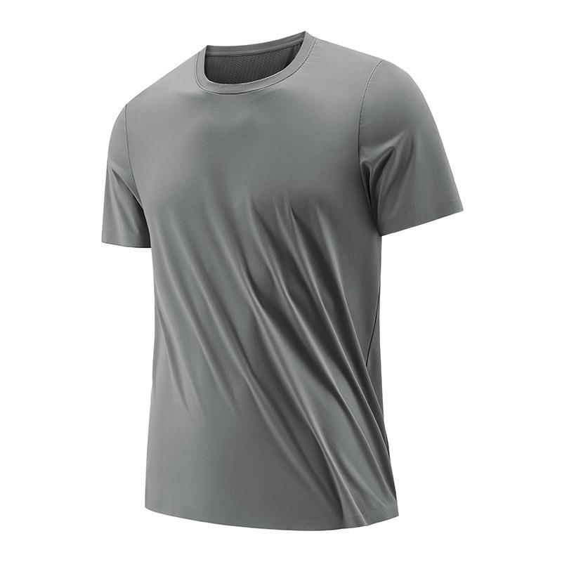 Sportovní tričko Pánské s krátkým rukávem Letní Rychleschnoucí tričko Fitness Běh Prodyšné Ledové hedvábí Krátké tričko Pánské