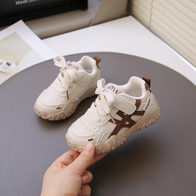 Toddler Casual Non Slip Soft Sole First Walker Sneakers 21 хаки