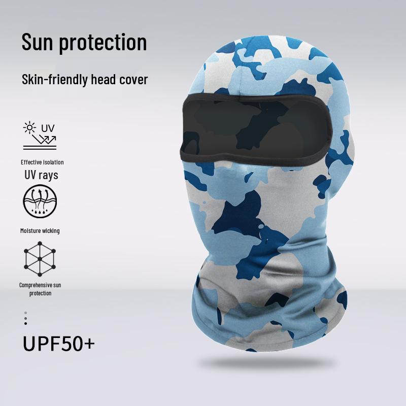 Atmungsaktive Sommer-Gesichtsmaske: Sonnencreme Sturmhaube für Radfahren, Klettern, Motorradfahren und Outdoor-Sportarten