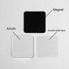 20pcs Acrylic Magnets Clear 2x2 Inch Magnetic Acrylic Square Fridge Magnet For Home Kitchen School Classroom Dorm Room Party