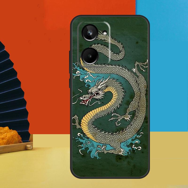 Chinese Style Crane Dragon For Realme GT7 Pro GT6 10 11 12 13 14 15 Pro Plus C55 C67 C63 C61 C53 C31 C65 C71 C75 Case