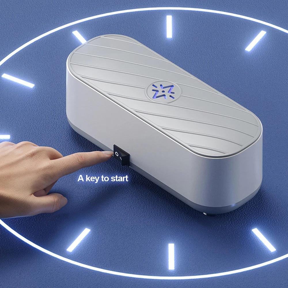 2024 Ultrasonic Cleaning Machine 45000Hz High Frequency Vibration Wash Cleaner Washing Jewelry Eyeglasses Watch Washing Small Ring