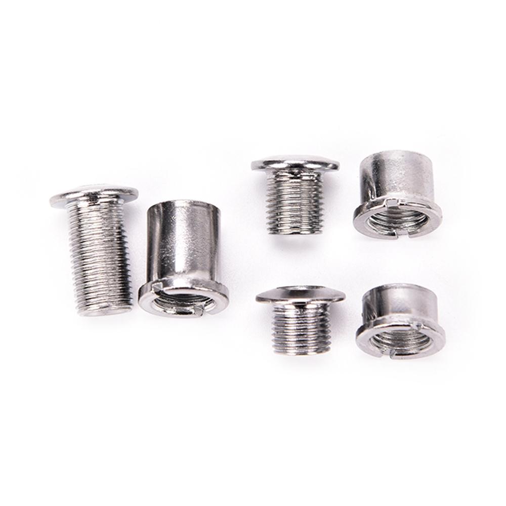 5Pairs Bike Crankset Bolts Crank Bolts Mountain Road Bicyle Steel Chainring Screws Chainwheel Screws Nut Bike Accessories