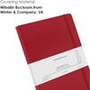 myPAPERCLIP Executive Series Notebook, Medium (127 x 210mm, 5 x 8.25 in.) Checks, ESX192M-C Red