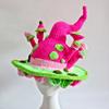 Halloween Knitted Fairy Hat with Mushroom Decor Wizard Hat Men Women Party Headgear Cosplay Hat Festivals Party Props