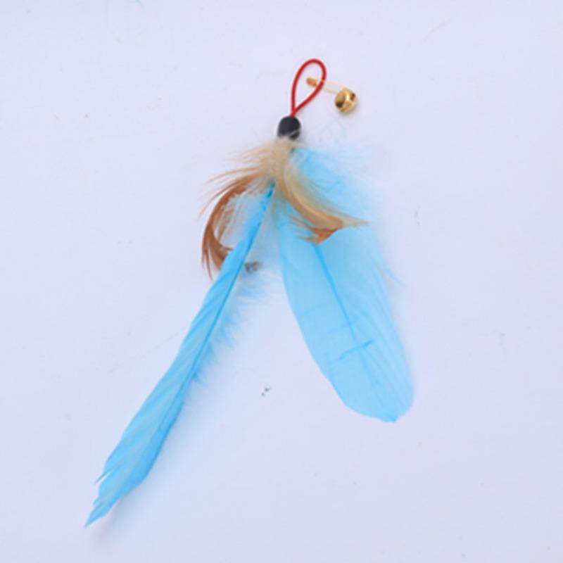 Cat Teaser Replacement Head Toy, Feather Replacement Head Toy, Chicken Feather Replacement Head Cat Toy