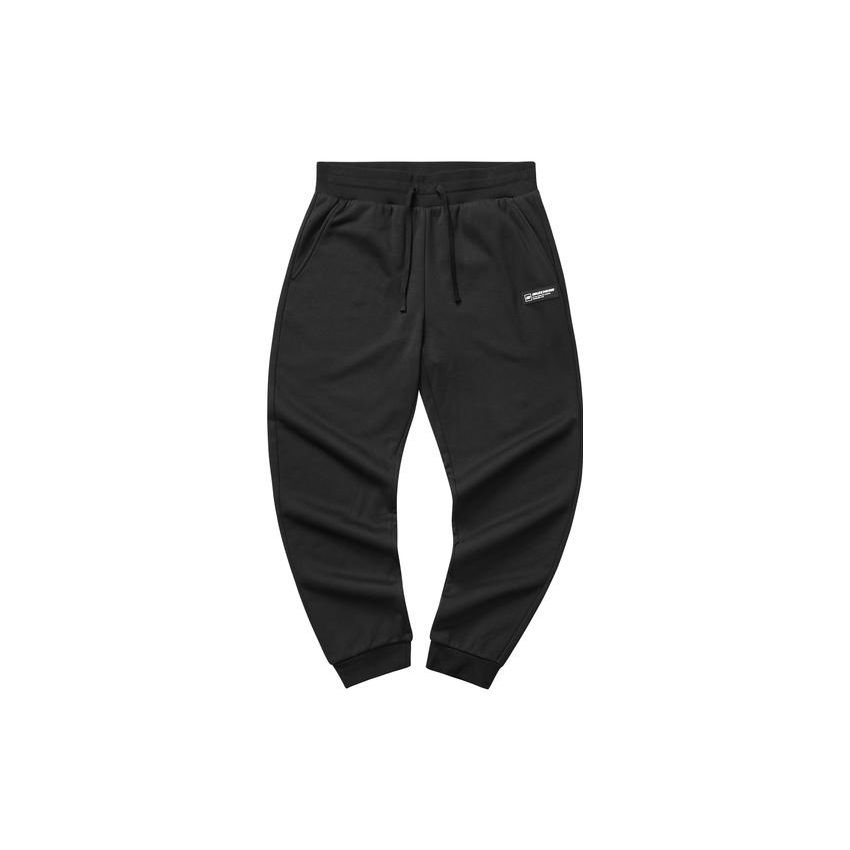 Skechers Colorful Casual Series Solid Color Logo Label Drawstring Fleece Warm Straight Leg Knitted Sports Pants Men bottoms L322M084-0018 XXL
