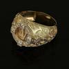 Crown Ring Vintage Carving Full Man's Ring Christmas Gift