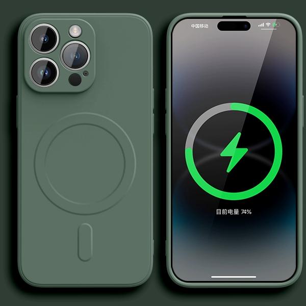 Original Liquid Silicone For Magsafe Wireless Charge Magnetic Case for iPhone 16 15 14 Plus 13 12 11 Pro X XR XS Max Soft Cover