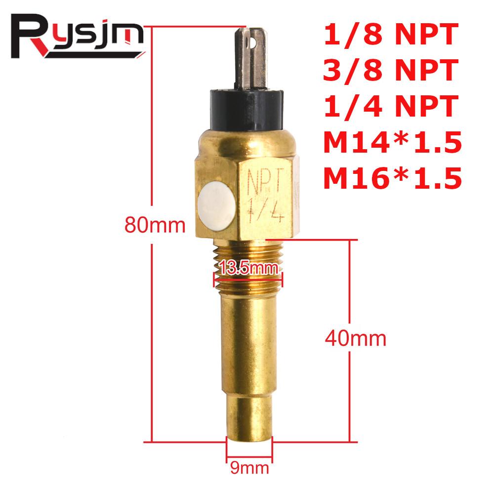 M14X1.5 M16X1.5 M18X1.5 Water Temperature Sensor For Boat Truck Meter Racing Car Water Temp Gauge Car Sensors Temperatura NPT1/8