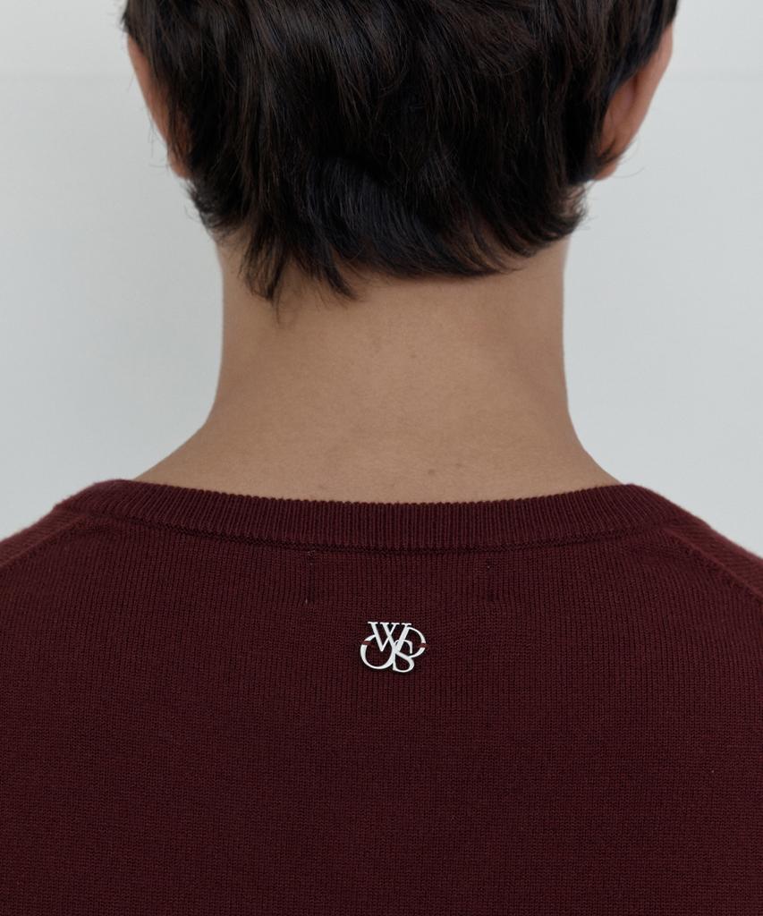 WEDNESDAY OASIS Washable Soft V-Neck Knit_Red(Wcb6Kn104)