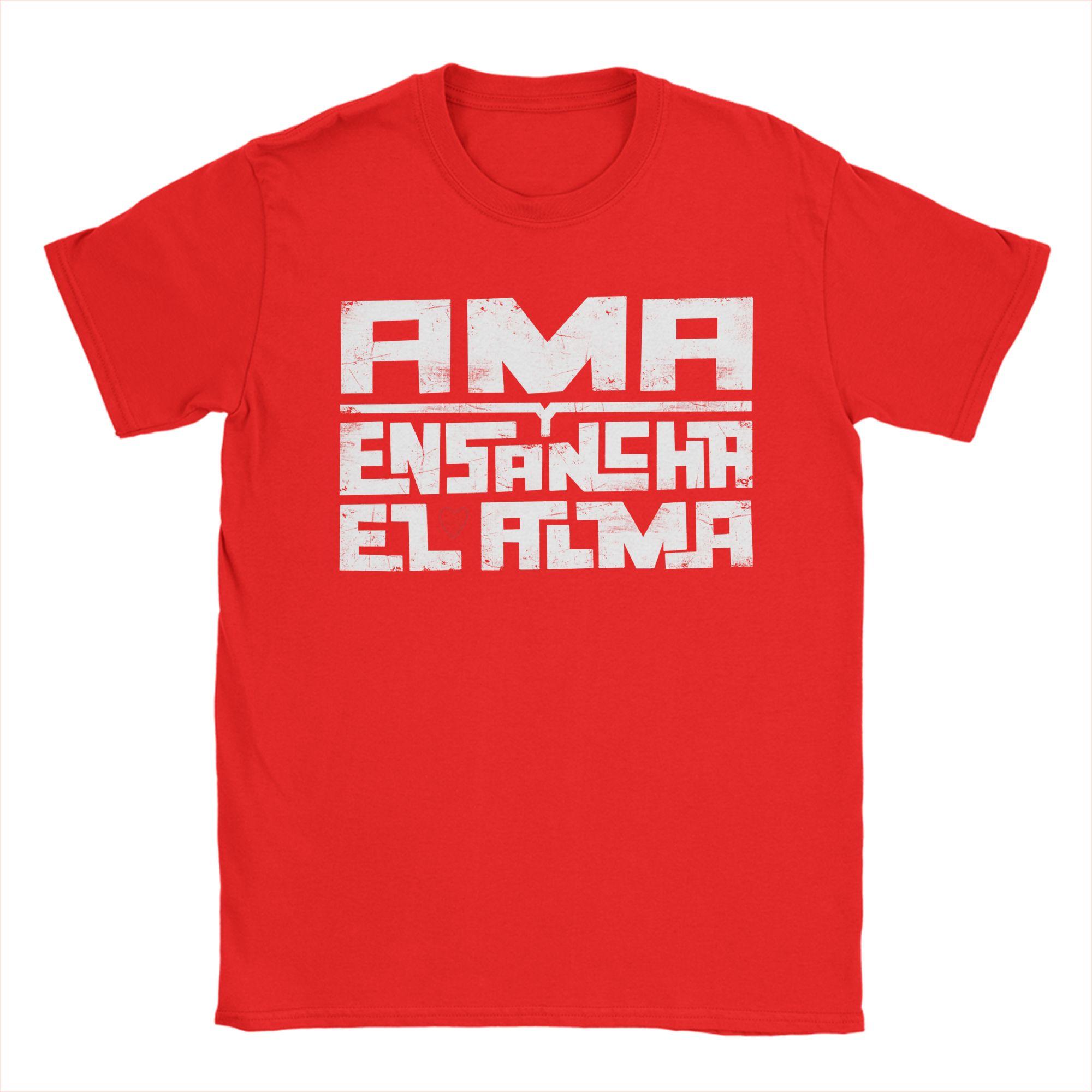 Crazy Ama y ensancha el alma EXTREMODURO TShirt for Men Crew Neck Cotton T Shirts  Short Sleeve Tee Shirt Printed Tops S