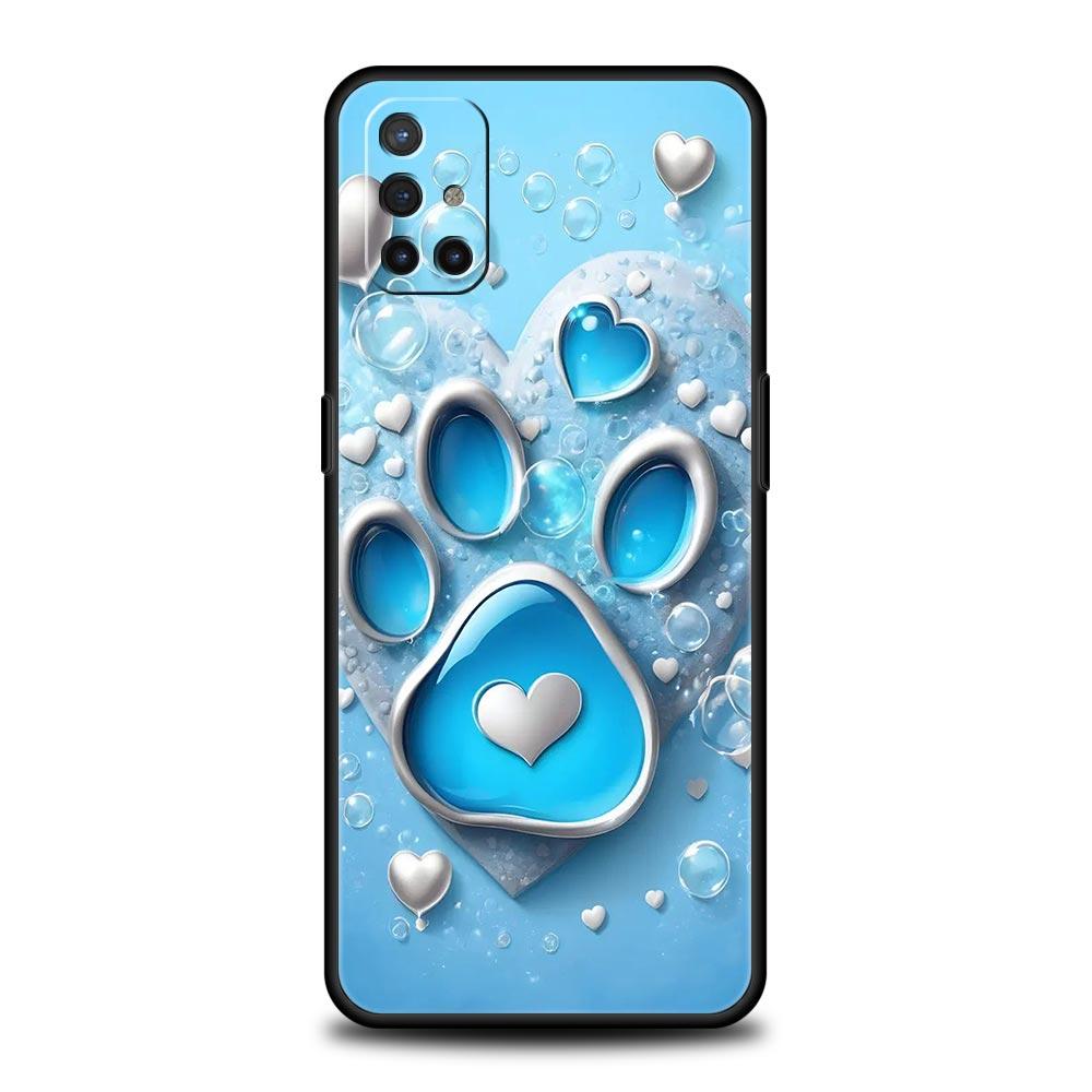 Phone Case For Oneplus 13R 13 12 10T 11 R10 Nord N100 N200 N10 9 9R CE 2 3 Z Pro Lite 5G Soft TPU Cover Og Paw Print Aesthetics