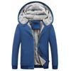 Men's Fleece-Lined Thickened Hooded Sweatshirt with Warm Oversized Jacket