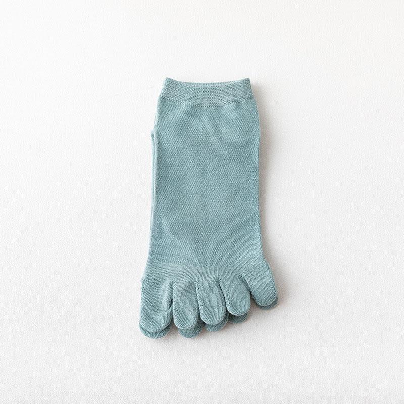 Short Five Finger Socks For Men Spring Summer Thin Sweat-absorbing Ankle Socks Sports Running Split Toe Socks Cotton 5 toe Socks