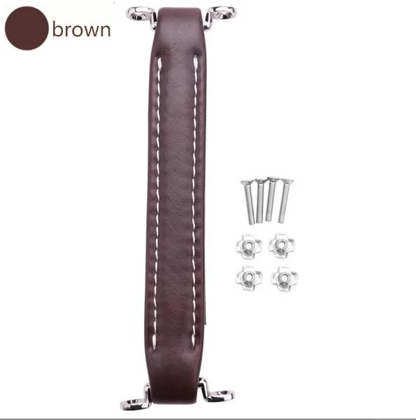 Leather Handle -Vintage Style Soft Leather Guitar Amplifier Speaker Handle Cabinet Drawer Knobs Gear Hardware Parts Accessories