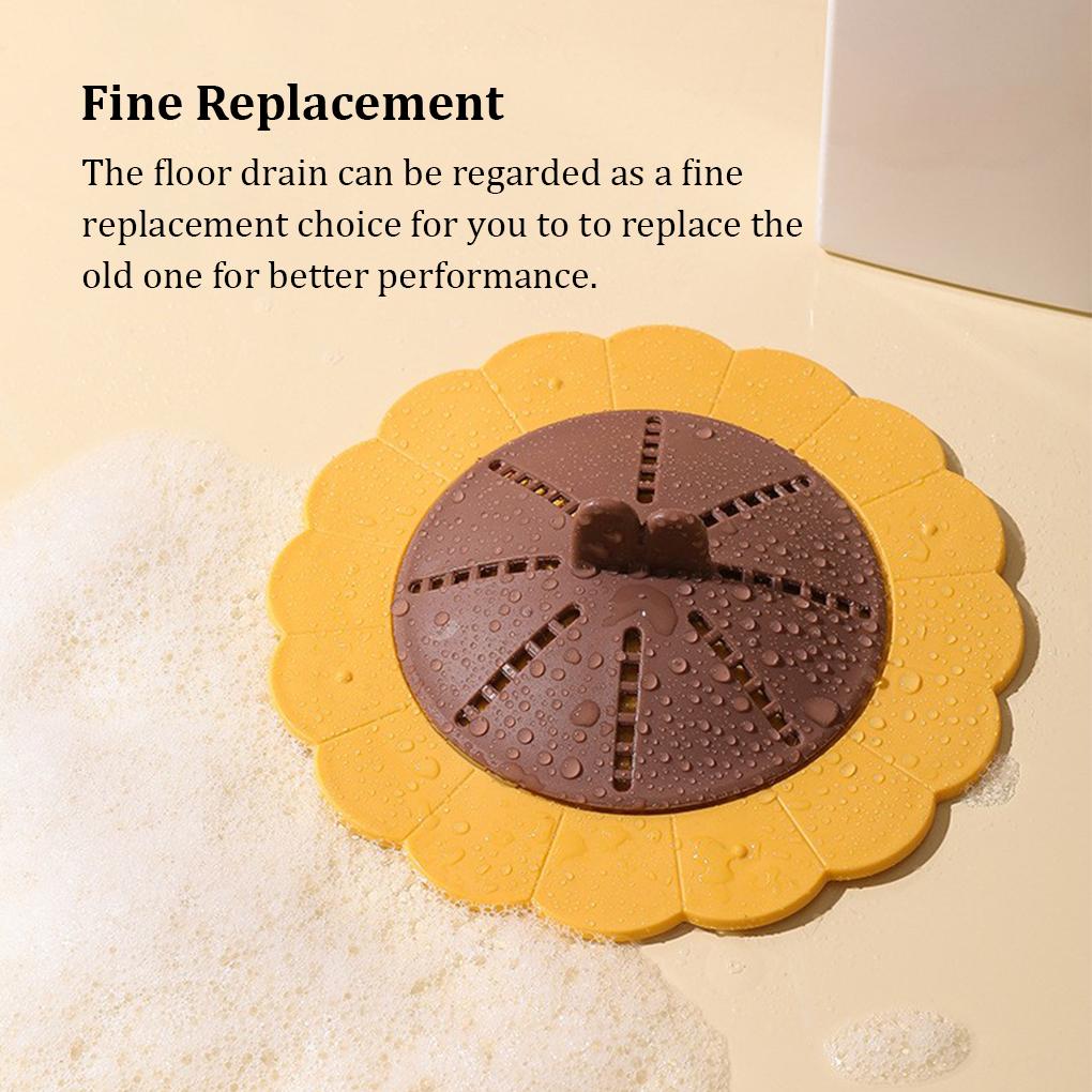 Floor Drain Cover Portable Removable Deodorizing Colorful Sink Bathroom Strainer Replacing Hair Filter Accessories