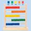 Five-Row Wooden Abacus for Children's Math and Puzzle Learning