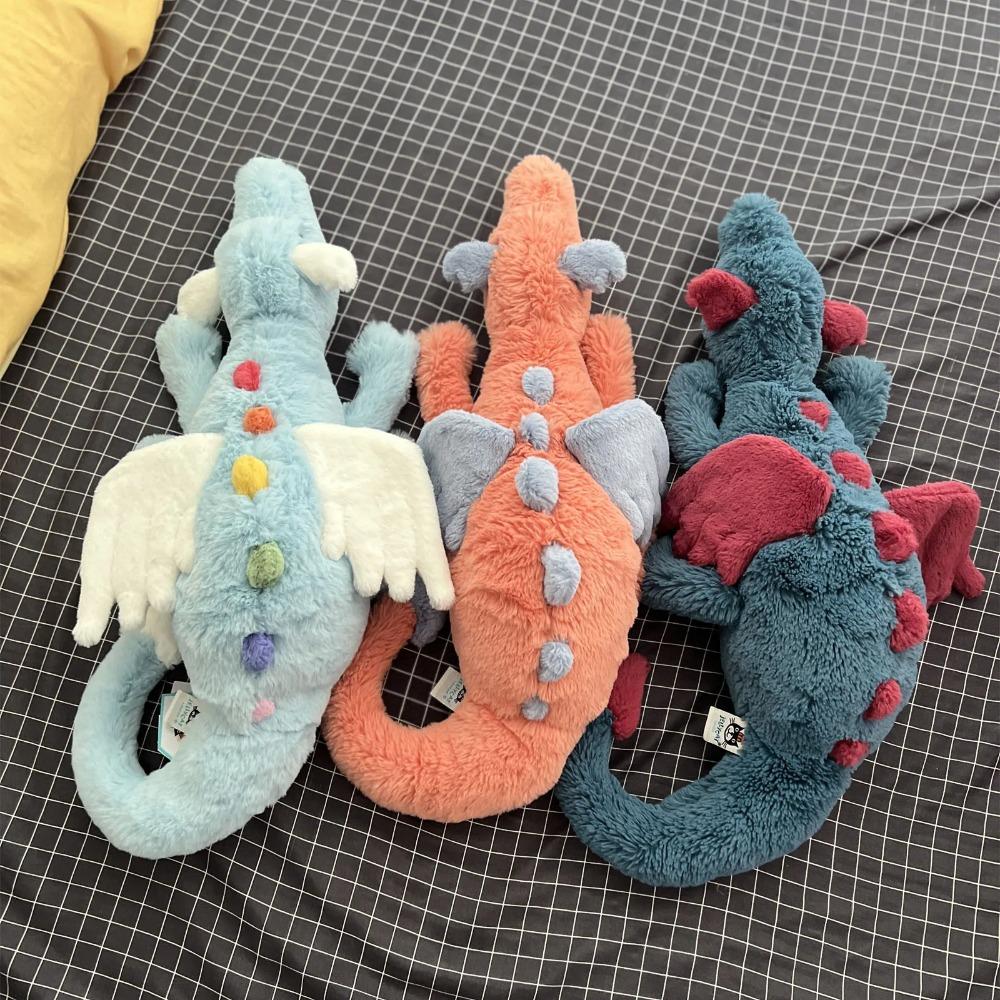 Sky Dragon Jc Plush Doll Plush Toy Rainbow Dragon Stuffed Animal Bedside Sleeping Pillow Snow Dragon Desktop Ornament Fun Gift
