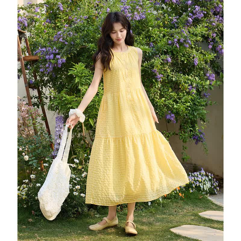 Mokana Women s Summer Beach Vest Maxi Dress S