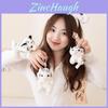 Adorável Animal de Pelúcia Tigre Panda Coelho Brinquedo Pulseira com Pelúcia Curta Macia