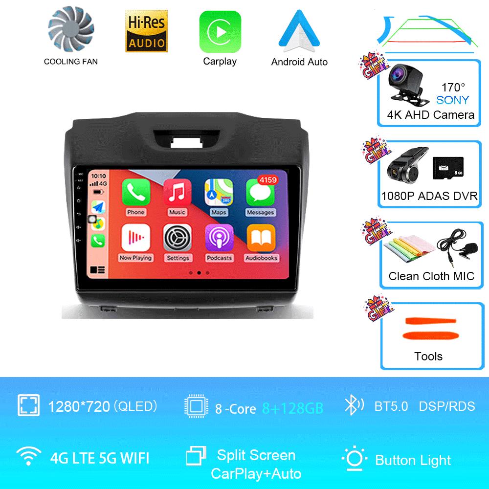 Android14 Video Player Carplay For Chevrolet Holden S10 TRAILBLAZER COLORADO ISUZU DMAX GPS Car Radio Audio Multimedia Stereo