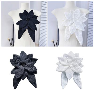 Eye-Catching Oversized Flower Applique for Clothes Hat Sewing Patches DIY Scarf Wedding Dress Decors Accessories