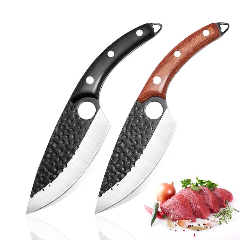 6 Inch High Stainless Steel Kitchen Chef Knife Leather Cover Sheath Slicing Filleting Cooking Tools