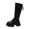 Retro Classic Versatile Platform Boots Women's 2025 Autumn and Winter New Temperament Small Man Height and Thinness Knight Boots