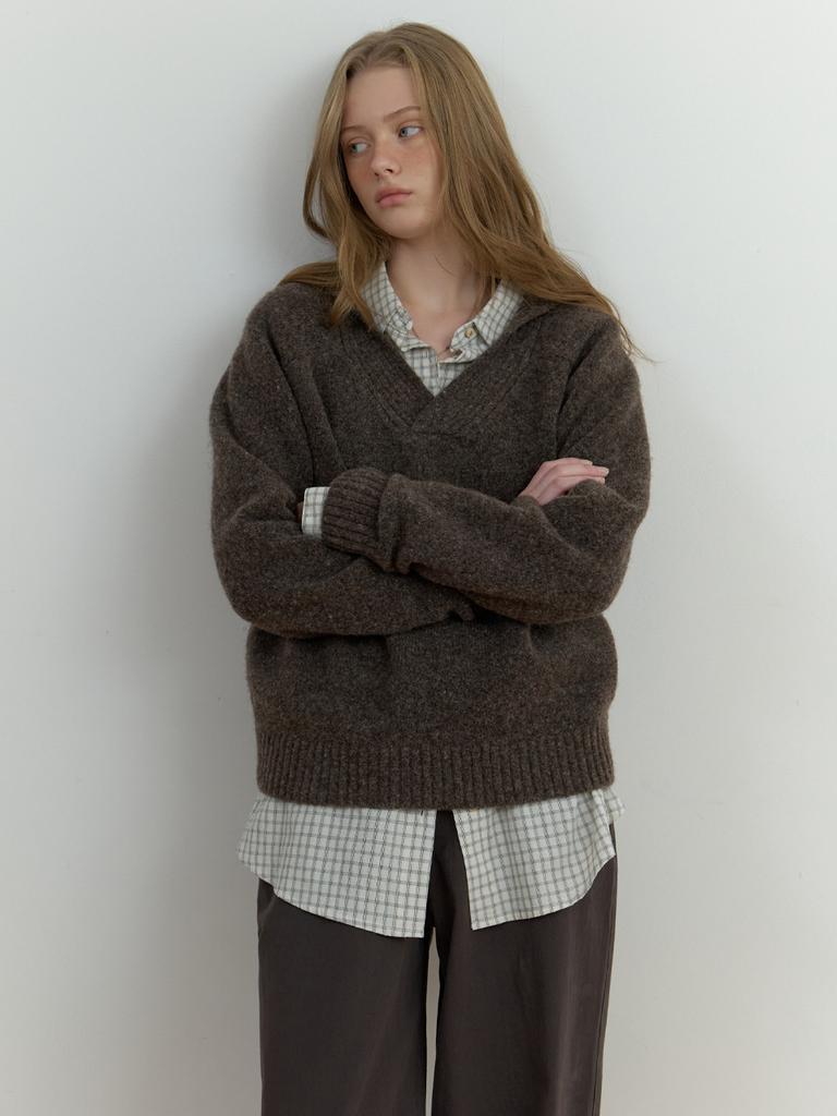 Deomiteun Verre Sailor Knit (Brown)