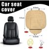 2PCS Front Seat Cover,Breathable Leather Cushion Protective Cover,Non-Slip Driver Seat Padded Storage Pocket,Most Car Universal Car