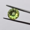 Peridot Shade Round Cut Glass Stone, 2 Carat Glass Stone, Loose Glass Stone, 8 MM Size Round.
