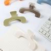 1PC Simple Frosted Transparent Book Clip Page Holder for Reading Practical Memo Note Clip Kawaii Desk Accessories
