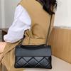 Modische Damen Rautenmuster Gitter Crossbody Taschen Hochwertige Handtaschen Pu Leder Umhängetaschen Weiblich Luxus Kompakt Quadratische Taschen