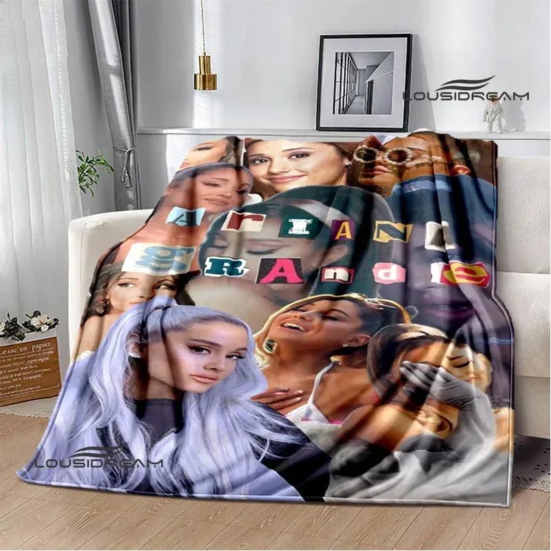 Singer Ariana Grande Printed Blanket Warm Flannel Blankets Soft And Comfortable Home Travel Blanket Bed Linings Birthday Gift