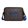 Charter 24 Classic Horse And Carriage Logo Print Canvas And Leather Medium Crossbody Bag Men Bags Dark-Blue C8445-JITX1